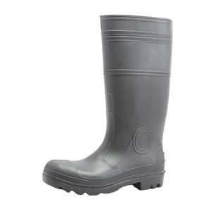 Scarpe da pioggia impermeabili fotovoltaiche con testa in acciaio e fondo in acciaio, stivali da pioggia da uomo antiperforazione e antiurto per l'industria delle costruzioni - Product Image 2