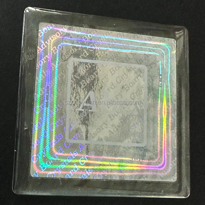 Hersteller lieferant kundendefinierte holografische 3D-Epoxidharz-Etikette Aufkleber oder Zierleiste ohne Kleber