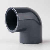 Coudes à 90 degrés en UPVC/CPVC gris foncé, toutes tailles DIN, surface lisse, haute pression, pour usage industriel – Prix usine