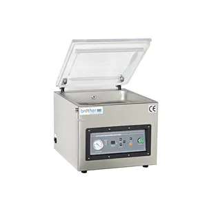 VM300TE/Semi Otomatis Meja Ruang Tunggal Daging Makanan Gas Nitrogen Kantong Plastik Mesin Vacuum Sealer