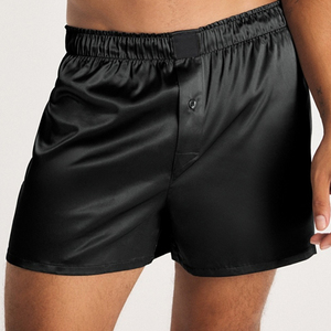 Ropa Interior Masculina de Satén Suave y Fresco, Calzoncillos Bóxer de Malla Transpirable sin Costuras de Seda de Hielo para Hombre - Product Image 1