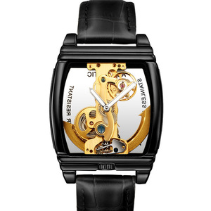 Orologio <span class=keywords><strong>da</strong></span> <span class=keywords><strong>Uomo</strong></span> Meccanico Automatico Shenhua di Alta Gamma, Casual, Trendy, con Quadrante a Ponte Singolo, Cassa in Lega e Lancette Creative - Product Image 5