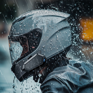Auricolare Bluetooth per Casco, Interfono Universale Mesh per 24 Motociclisti, Cuffie con Cancellazione del Rumore e Microfono per <span class=keywords><strong>Sci</strong></span>, Ciclismo - Product Image 6