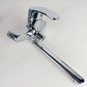 Marché ouzbek russe chaud froid mural Zinc Chrome douche mélangeur d'eau pluie pulvérisation Long bras balançoire robinet <span class=keywords><strong>de</strong></span> salle <span class=keywords><strong>de</strong></span> bain - Product Image 2