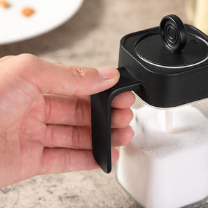 Bouteilles d'assaisonnement en verre CXT079 en gros avec couvercle cuillère, flacons scellés pour sel, miel et huile, pour cuisine - Product Image 4