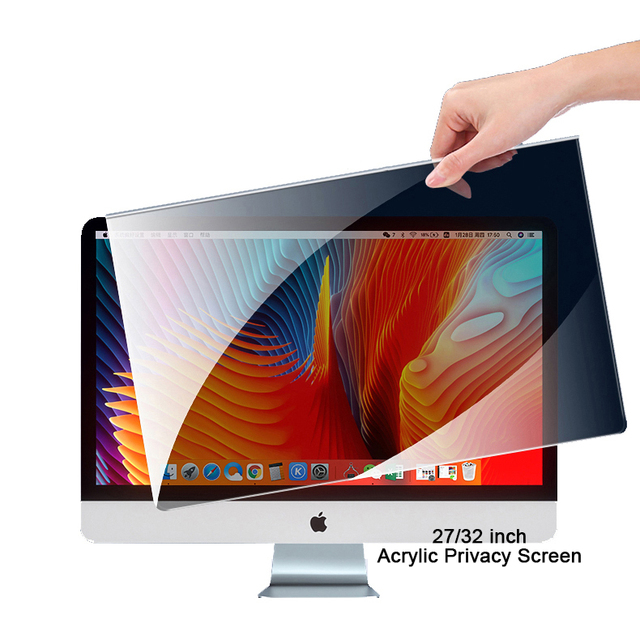 27 Inch 32 Inch Hanging Type Acrylic Protector Filter Privacy Screen for Desktop Computer Widescreen Monitor Laptop