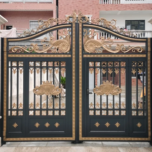 <span class=keywords><strong>2025</strong></span> Cổ Điển Rèn Cổng Thiết Kế Công Nghiệp Chính Cổng Lưới Tản Nhiệt Vườn Ngoài Trời Bền Nhôm Thép Không Gỉ Gấp Cổng - Product Image 3