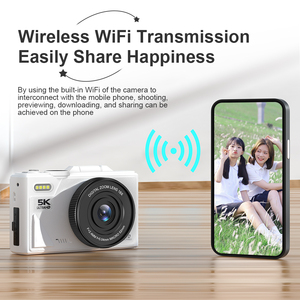 Caméra vidéo à mise au point automatique, batterie 1150mAh, ABS, caméra numérique 5K, écran 3 pouces, rechargeable, anti-vibration pour la photographie - Product Image 3