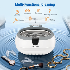 <span class=keywords><strong>Limpiador</strong></span> Ultrasónico Profesional VLOXO <span class=keywords><strong>de</strong></span> 600 ml, 42 kHz, Máquina <span class=keywords><strong>de</strong></span> Limpieza <span class=keywords><strong>de</strong></span> Joyas y Relojes con Temporizador Digital para Anillos y Gafas - Product Image 5