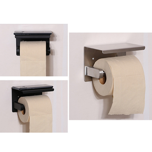 Sanga Wholesale Multipurpose Storage Shelf Wall Mounted No Drilling 304 Stainless Steel <b>Paper</b> Towel Holder for <b>Kitchen</b> - Product Image 5