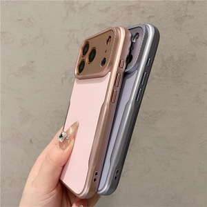 Nuova Elegante Custodia per Telefono in Pelle di Lusso con Design Effetto Pelle, Sottile e Compatibile con 17 Pro Max, Logo Personalizzato, Protezione Totale Opaca - Product Image 5