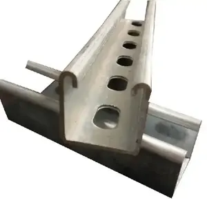 S350-S550 Wholesale Price 41/41 Galvanized Steel Profil Slotted Channel Zinc Aluminum Magnesium Unistrut Channel C Channel