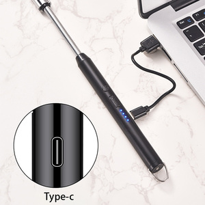 Đèn khò BBQ xoay 360 độ chống gió, bán buôn, sạc <span class=keywords><strong>USB</strong></span>, bật lửa điện hồ quang dùng cho nến, nhà bếp - Product Image 6