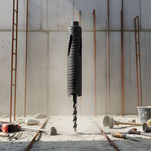 Broca de diamante de 2 pulgadas de diámetro, 9-1/2 pulgadas de profundidad, con rosca interna de 5/8-11, para mampostería, hormigón, refrigeración en seco. - Product Image 2