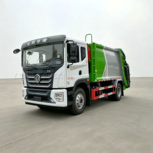 Dongfeng Huashen 14CBM Hydraulic Compressed Garbage Truck with Ground Drop <b>Bin</b> Waste Collector Sanitation Truck - Product Image 2