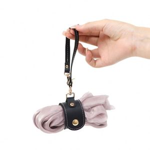 Casual Style PU Leather Towel Holder Travel Gloves Keeper Scarf <b>Portable</b> Hat Hook Luggage Organizer - Product Image 4