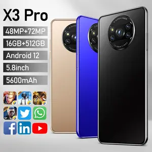 Ultra-düşük fiyat sınır ötesi cep telefonu X3 Pro 5.8-inç büyük ekran akıllı el sanatları fabrika toptan makine