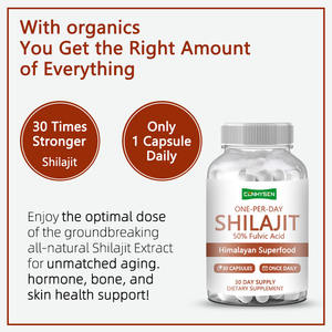Prival Label suplemen kapsul Shilajit satu hari untuk meningkatkan permeabilitas kulit dan membantu meningkatkan kepadatan Mineral tulang - Product Image 4