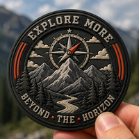Écusson personnalisé en TPU avec logo, étiquette en caoutchouc 3D gaufrée, badge thermocollant pour vêtements, sacs à dos, casquettes, chaussures, vêtements tactiques d'extérieur