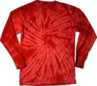 Mode Tie Dye t-shirt personnalisé 100% coton Tie Dye arc-en-ciel décontracté à manches longues t-shirt