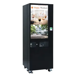 행복한 노동자 차가운 뜨거운 완전 자동 카페 커피 자판기 제조 업체