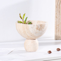 SAIDKOCC Moderne Minimalistische Marmeren Fruit Schaal Creativiteit Tafel Bureau Sieraden Opbergdoos Geavanceerde Natuurlijke Esthetiek Praktisch