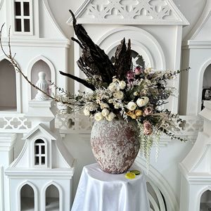 Usine de fleurs artisanales Meiyu, fleurs séchées, couleurs d'automne, soie, décoration de mariage, décoration de la maison - Product Image 2