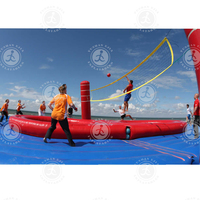 Jeu de sport de plage personnalisé avec souffleur d'air terrain de volley-ball gonflable à vendre