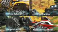 Super rapide RC Monster 1:14 2.4 GHz télécommande camion jouet avec tout-Terrain lumière et musique dinosaure voiture en PVC pour adultes