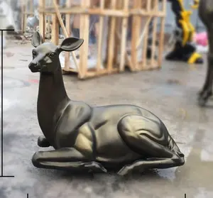 Factory Sale Bronze Customized Decoration Large Outdoor Garden Durable Deer Sculpture