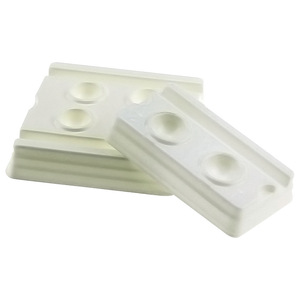 Recipientes de mezcla dentales de dos orificios, blancos, 2.5x5cm, para bandeja de mezcla de prótesis, uso manual - Product Image 2
