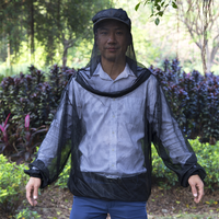 Fly Mosquito Bug Insect Net Hat Buena calidad Malla Top Hat Net Camping Pesca Senderismo Actividades al aire libre Bolsa Embalado 1L Capacidad