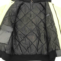 Traje de Trabajo Impermeable, Cortavientos, de Alta Visibilidad, Reflectante, con Forro Térmico de Poliéster, Chaqueta y Pantalones para Trabajo en Todo Tipo de Clima