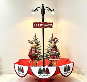 Ensemble <span class=keywords><strong>de</strong></span> décoration <span class=keywords><strong>de</strong></span> Noël lumineux et pliable, comprenant un <span class=keywords><strong>sapin</strong></span> <span class=keywords><strong>de</strong></span> Noël, un <span class=keywords><strong>parapluie</strong></span> et une lampe <span class=keywords><strong>de</strong></span> rue enneigée, pour la plantation <span class=keywords><strong>de</strong></span> printemps, en promotion - Product Image 1