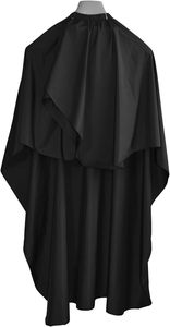 Cape de Coiffure Imperméable Noire en Polyester pour Salon – Offre Spéciale - Product Image 2