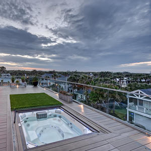 Lan can kính ban công không khung hiện đại với kính cường lực 12mm và kênh U nhôm cho cầu thang ngoài trời hoặc sân thượng - Product Image 5