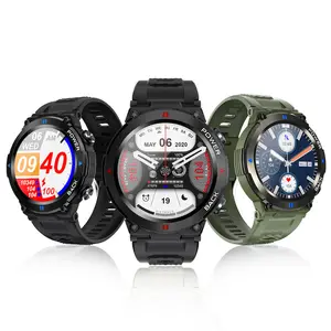 Outdoor Wandelen Sport Smart Watch 1.32Inch Rond Scherm Ip68 Waterdicht Bt Bellen Stappenteller Heren Smart Polshorloge A80