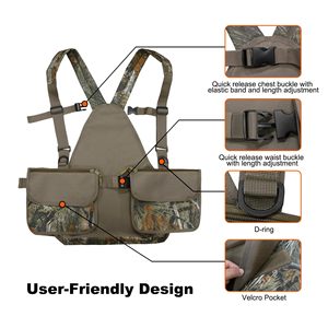 Chaleco ligero para caza de aves pequeñas, bolsa impermeable y duradera con sistema MOLLE para almacenamiento de accesorios de caza al aire libre. - Product Image 2