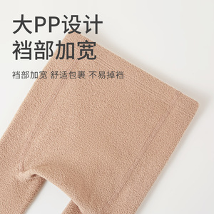Collants pour bébé automne-hiver, doublés polaire, épaissis, chauds, sans coutures, mignons, chaussettes-leggings pour nouveau-né, motif dessin animé, polyester - Product Image 4