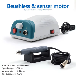 치과 실험실 용 발 페달 마이크로 모터 연마 장치와 치과 용 브러시리스 마이크로 모터 50000/70000 RPM - Product Image 6