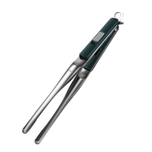 Pinzas para Alimentos de Acero Inoxidable Akl 316 de 9.5 cm, Pinzas para Barbacoa con Mango Largo Antideslizante y Dentado, Resistentes al Calor - Product Image 4