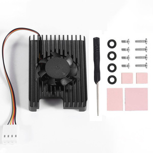 Módulo de Computação <span class=keywords><strong>Raspberry</strong></span> <span class=keywords><strong>Pi</strong></span> CM4 <span class=keywords><strong>4</strong></span> Radiador Dedicado com Ventoinha Velocidade Ajustável PWM Material de Liga de Alumínio Fabricado na China - Product Image 6