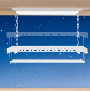 Séchoir électrique métallique intelligent pour balcon, télécommandé par la voix, avec éclairage, élévateur télescopique et séchage automatique à l'air - Product Image 5