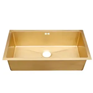 Northern Europe design brass sink / brass kitchen sink with single bowl in slope design
