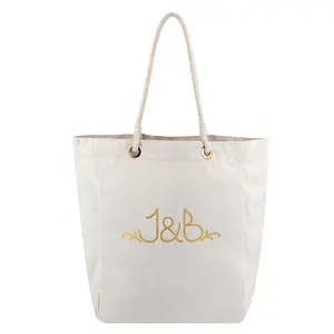 Della fabbrica del Commercio All'ingrosso di Cotone di Tela Shopping Bag Naturale Calico Tote Bag con Logo Stampato Personalizzato Manico di Corda Tote Sacchetto di Generi Alimentari