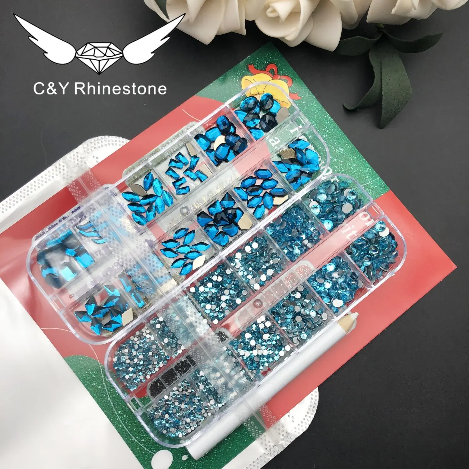 Nail Diamond Custom Set Edelsteine Steine Größe Designs Strass in Bulk Crystal