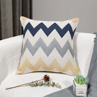 Housse de coussin en tissu jacquard tissé européen personnalisée avec pompons