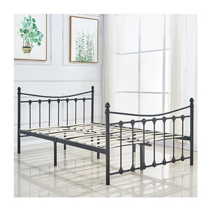 Offre Spéciale – Cadre de <span class=keywords><strong>Lit</strong></span> Double Queen en Acier et Bois Massif SSS Furniture avec <span class=keywords><strong>Rangement</strong></span> 140x160cm Blanc Noir Design Moderne Vente en Gros Usine - Product Image 2