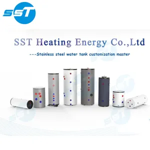 Energy Saving And Environmental Protection Heat Pump Water Tank 250L 300L Coil Heat Exchange Buffer Tank Domestic Hot Water Tank