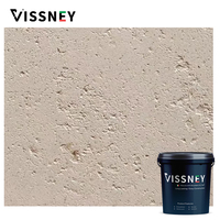 Peinture liquide acrylique de texture de calcaire durable de revêtement pour les murs intérieurs Application de brosse de méthode résistante à la chaleur et facile à nettoyer